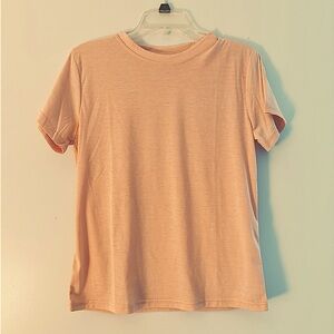Peach soft tee small